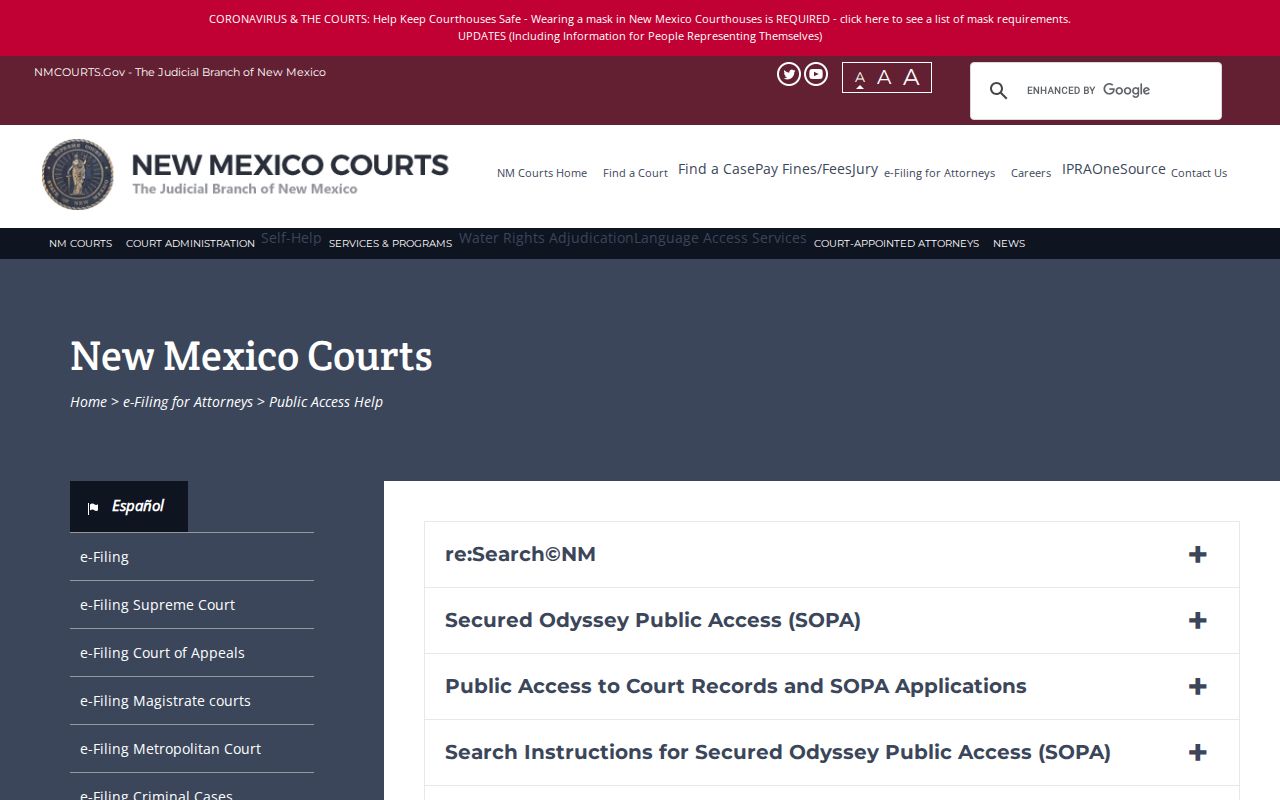 McKinley County case number search help